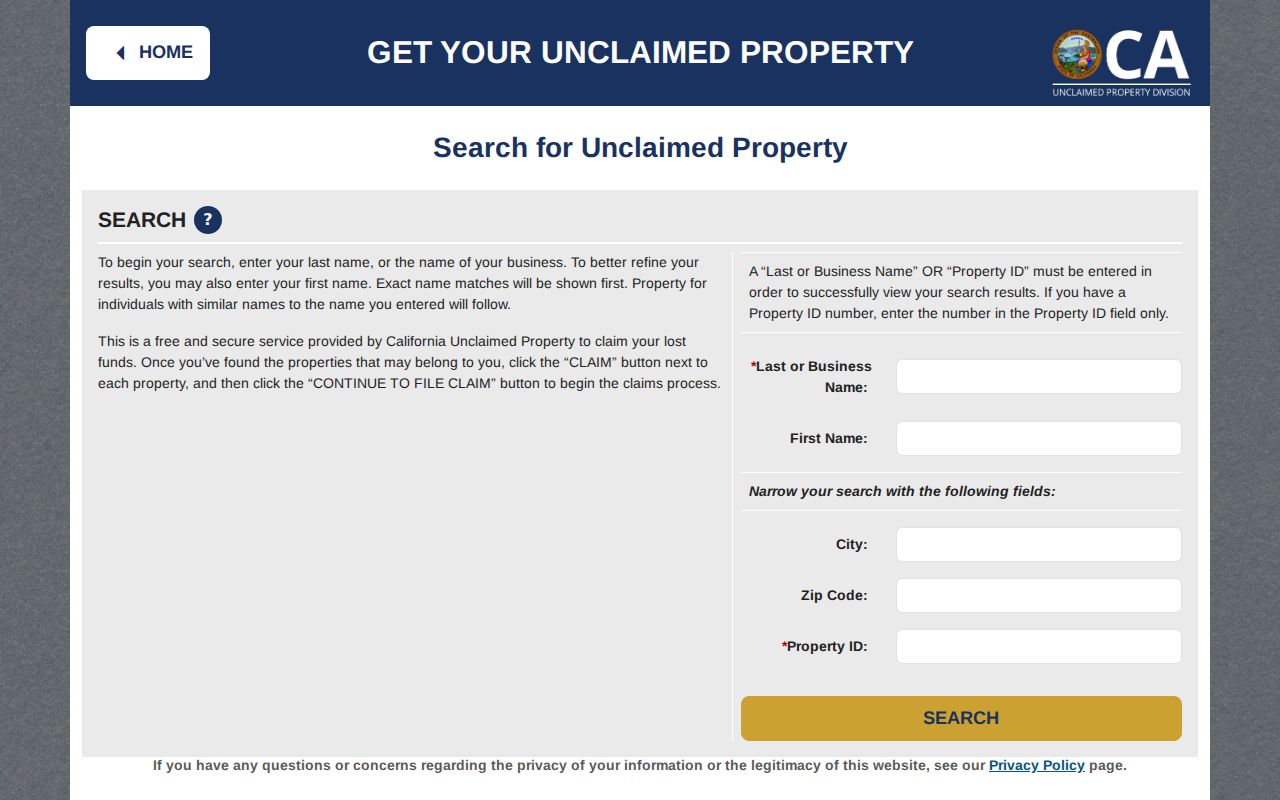 Marin County people search through California unclaimed property